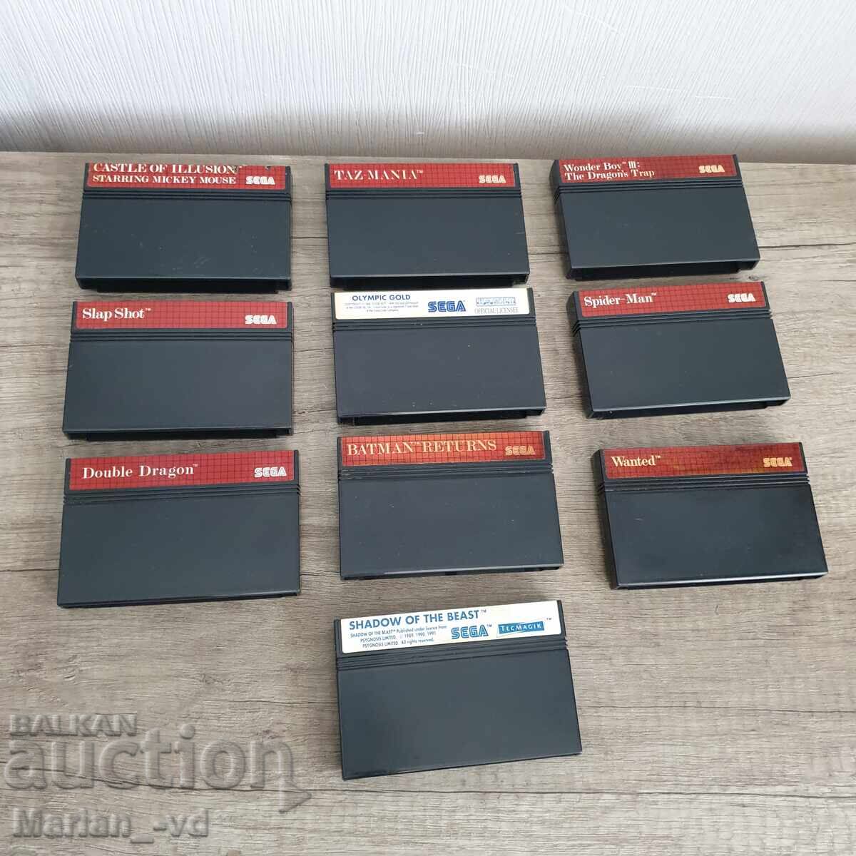 Jocuri originale pentru Sega Master - 10 bucăți