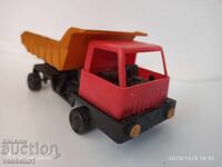 Old Bulgarian toy truck, plastic, made by Hemus factory