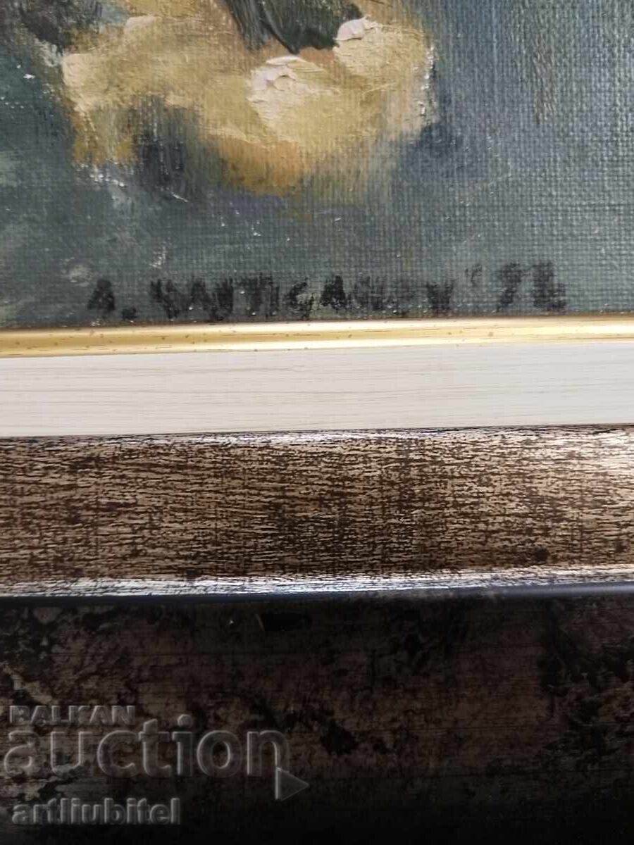 Licitație Albert Hadjiganiev - tablou - ulei pe pânză, 68 x 68 cm