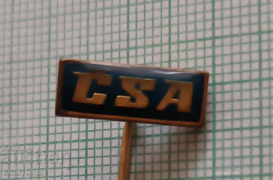 Значка- CSA Авиокомпания Чехословакия