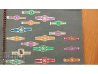 Old album with labels, cigar rings, "Willem II", 257 pcs