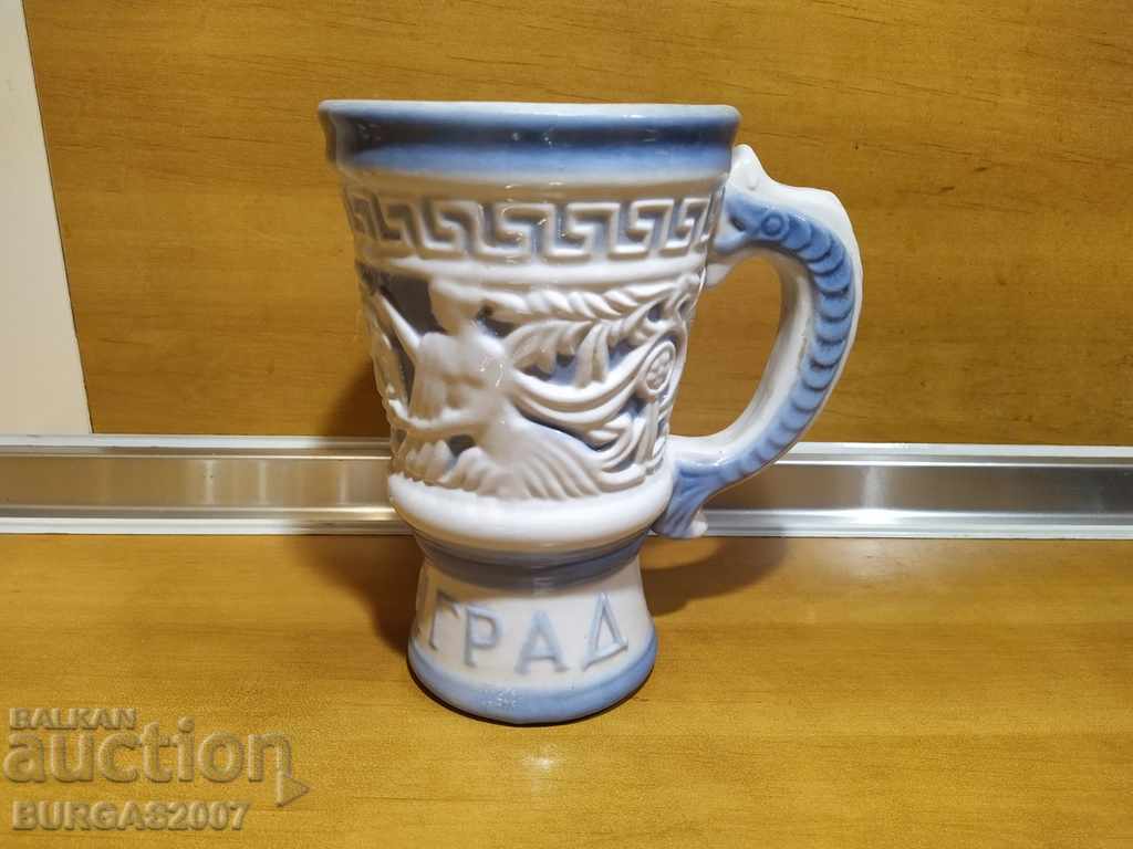 Old porcelain mug Leningrad, USSR, 1 liter Old porcelain mug Leningrad, USSR, 1 liter