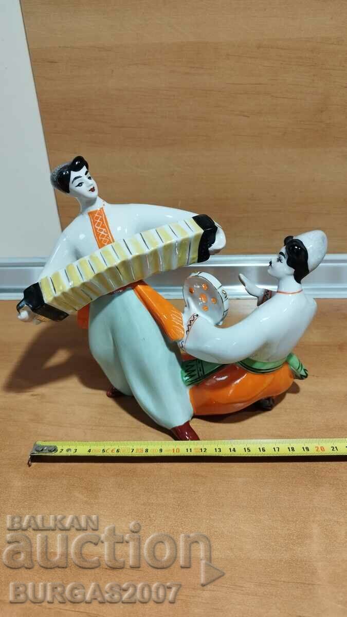 Παλιά πορσελάνινη φιγούρα, "Dance", εργοστάσιο Polonsky - 6