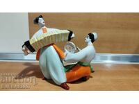 Veche figură de porțelan, „Dance”, fabrica Polonsky