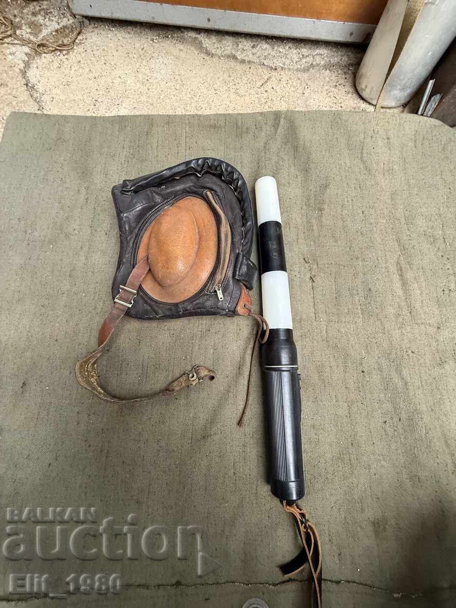 Δερμάτινο καπέλο πιλότου αεροπορικού ρυθμιστή