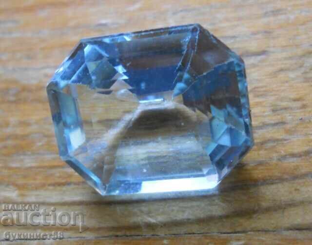 Φασεταρισμένος ημιπολύτιμος λίθος - ακουαμαρίνα με τιμή 85.00 BGN | € 43.46 Φασεταρισμένος ημιπολύτιμος λίθος - ακουαμαρίνα με τιμή 85.00 BGN | € 43.46