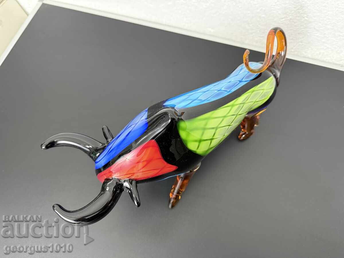 Δημοπρασία Μεγάλος γυάλινος ταύρος MURANO №7444