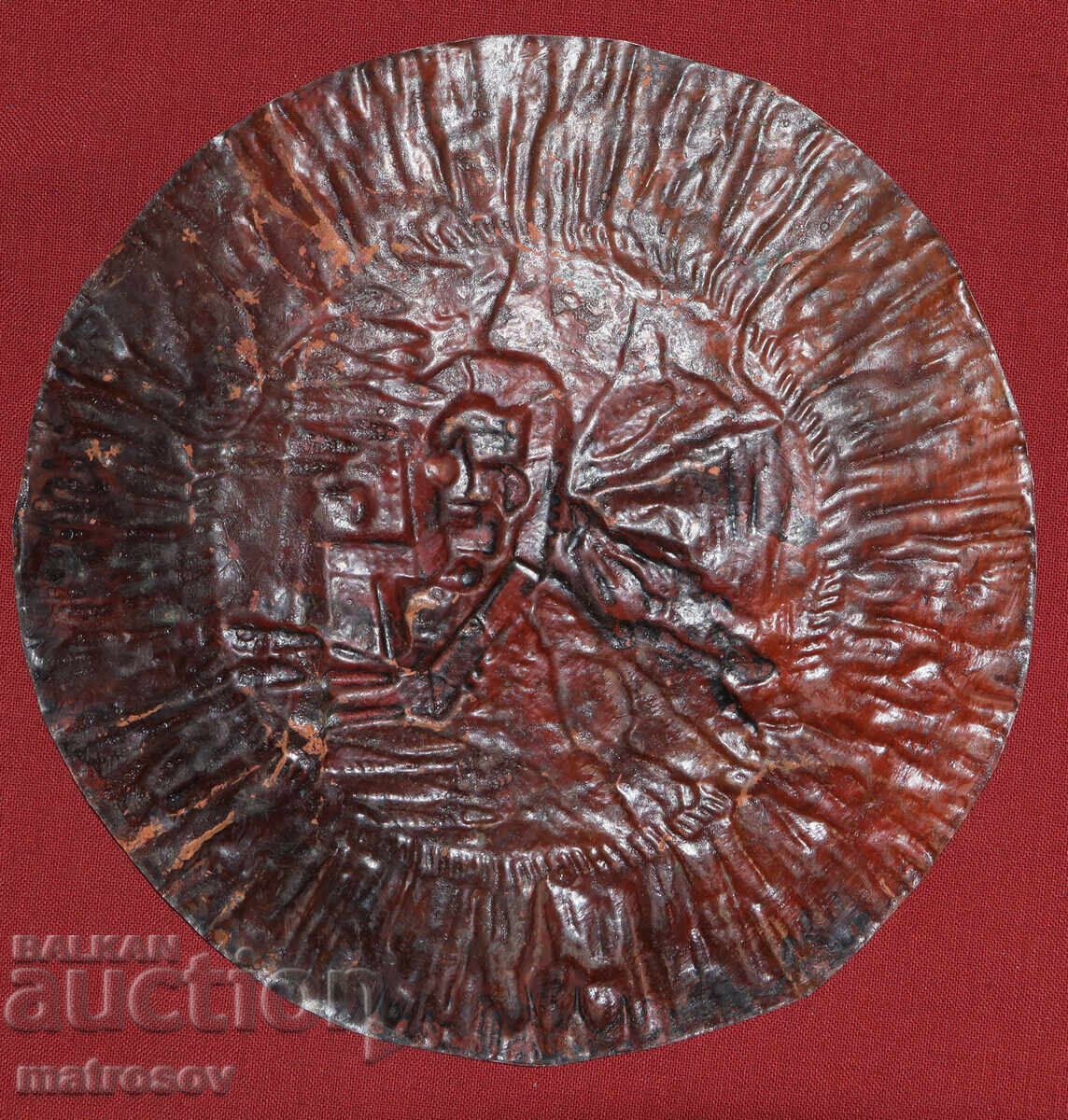 Basorelief din cupru, aplicație Mănăstirea Rila - 5