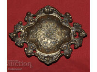 Cenușar din alamă lucrat manual