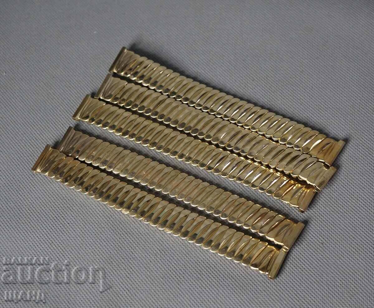 5 Old Gold Plated Chain Men's Wristwatch 18mm with price 5.00 BGN | € 2.56