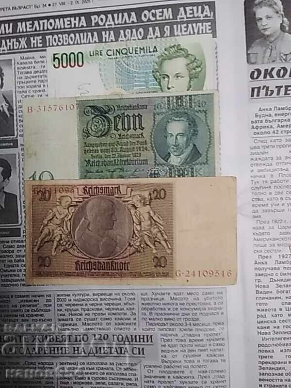 Lot of banknotes with price 15.20 BGN | € 7.77 Lot of banknotes with price 15.20 BGN | € 7.77