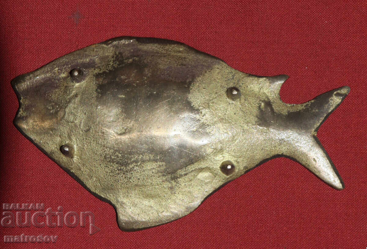 Rychno izraboten mesingov pepelnik riba - 5 Rychno izraboten mesingov pepelnik riba - 5