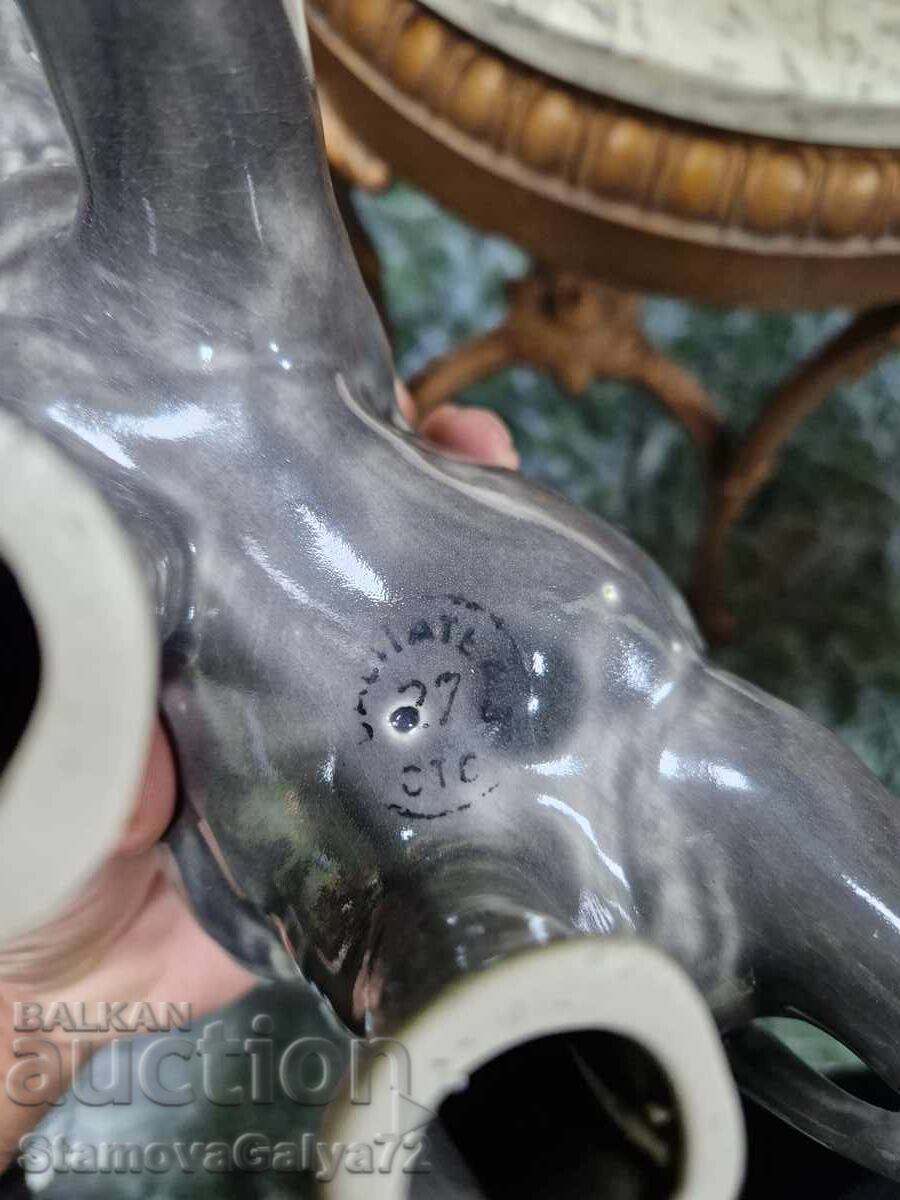 Εξαιρετικό αντίκα πορσελάνινο ειδώλιο φιγούρα - 7