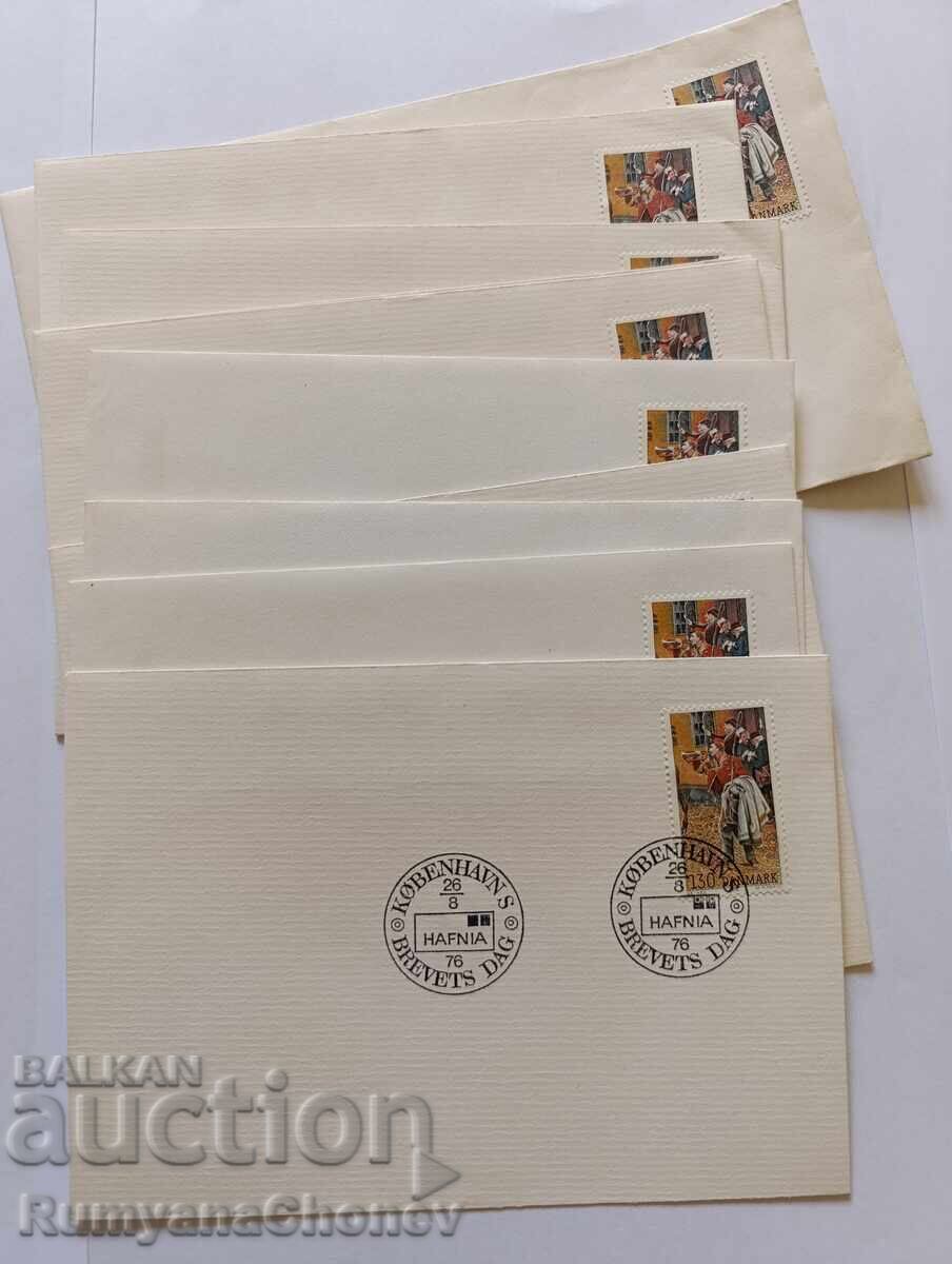 Първодневни пликове Дания -Копенхаген 1976
