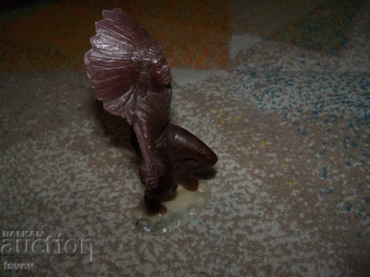 Delivery of Large plastic soldier, Native American, Soviet toy