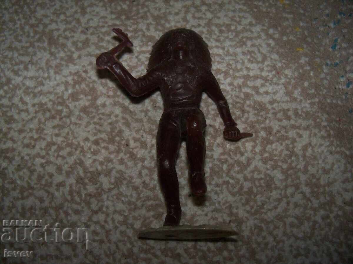 Large plastic soldier, Native American, Soviet toy - 5