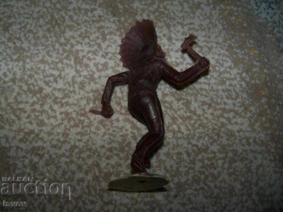 Large plastic soldier, Native American, Soviet toy - 6