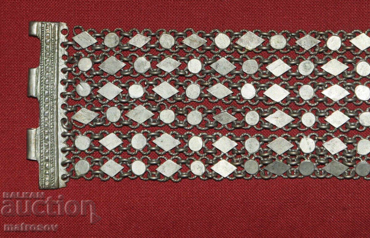 Χειροποίητο βραχιόλι Αναγέννησης, κόσμημα, ασήμι - 5