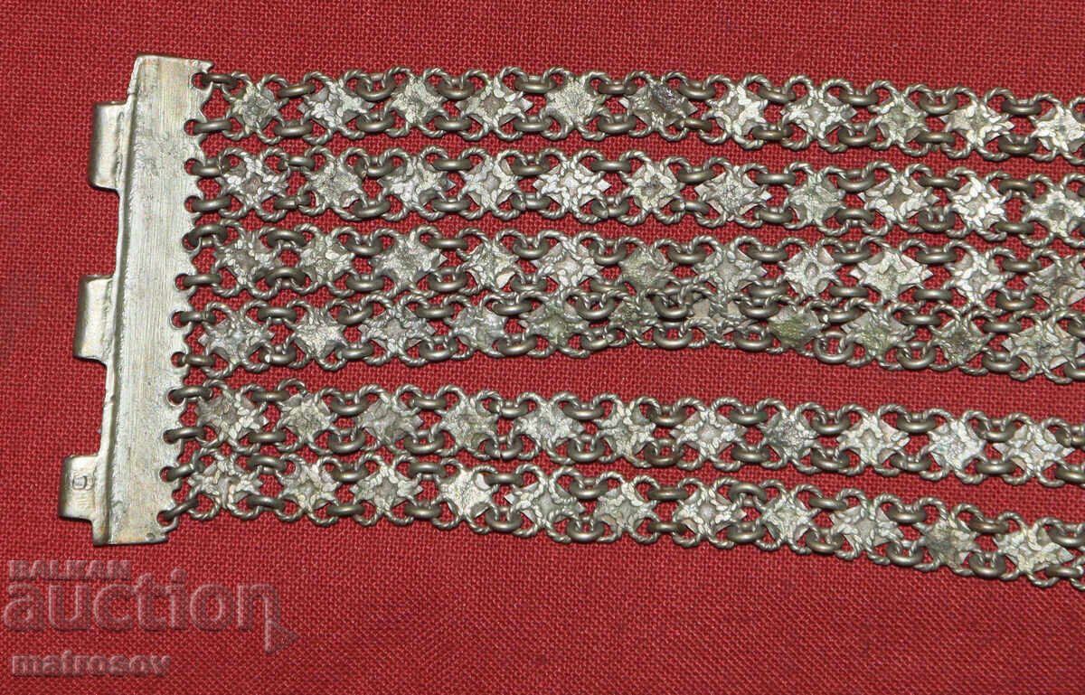 Χειροποίητο βραχιόλι Αναγέννησης, κόσμημα, ασήμι - 7