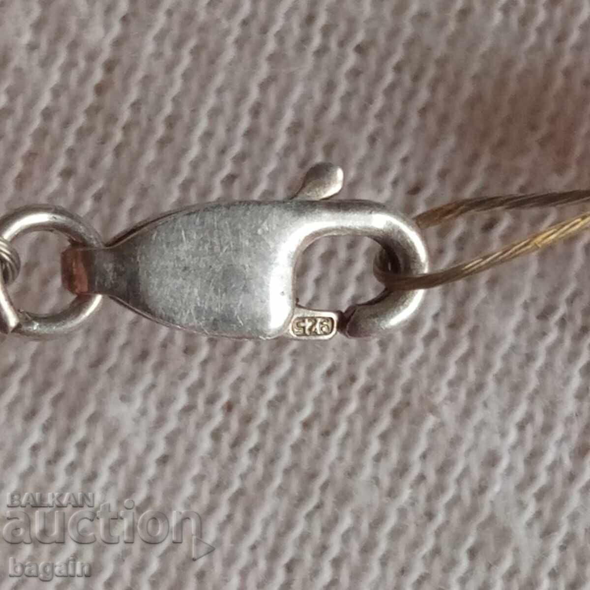 Silver necklace with natural stones with price € 20.00 | 39.12 BGN