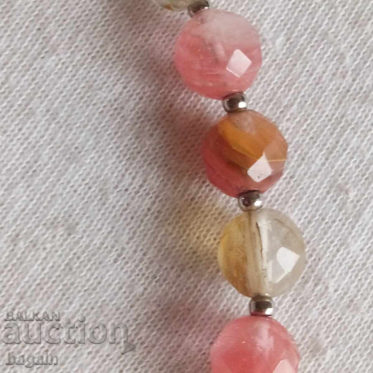 Delivery of Silver necklace with natural stones