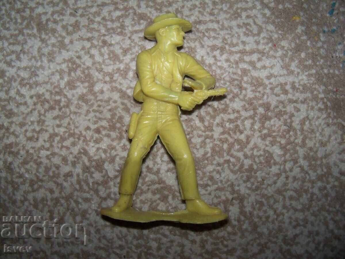 Голям пластмасов войник, каубой соц играчка. - 5