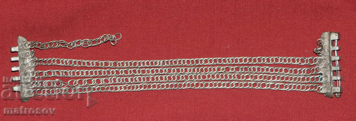 Handmade old Bulgarian silver bracelet, jewelry - 6