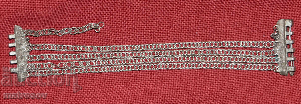Handmade old Bulgarian silver bracelet, jewelry - 7