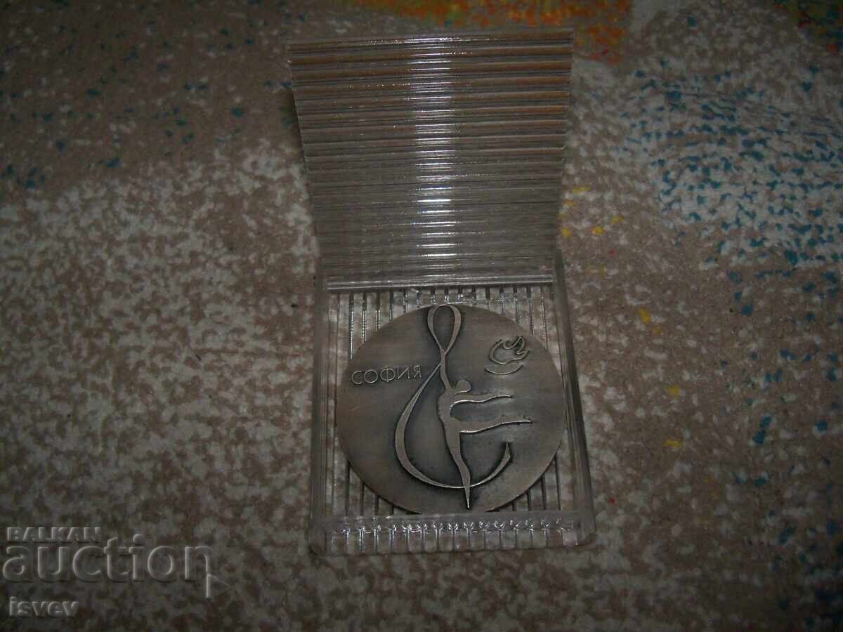 Plachetă socială gimnastică artistică