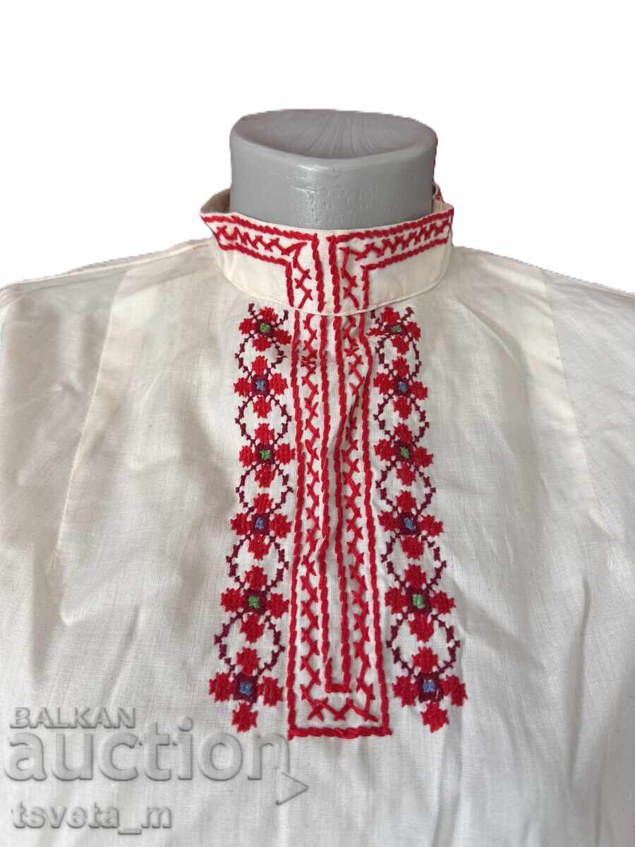 Women's cotton shirt with embroidery, folk costume with price 45.00 BGN | € 23.01