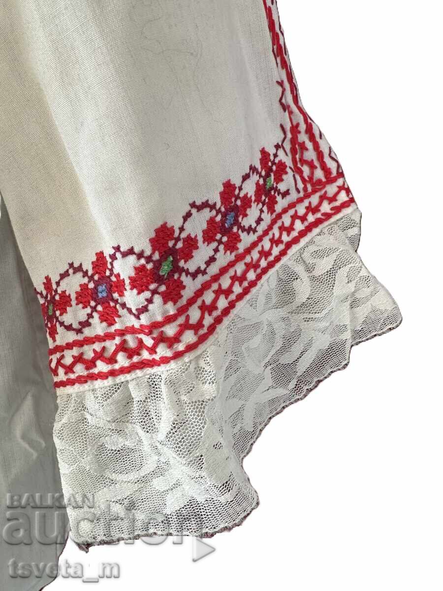 Women's cotton shirt with embroidery, folk costume - 6