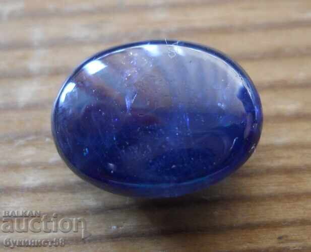 Auction  Cabochon-cut semi-precious stone - blue tourmaline - 10 ct