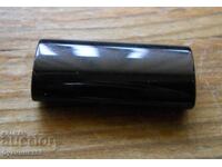 Φασεταρισμένο ημιπολύτιμο λίθος τύπου μενταγιόν - μαύρος τουρμαλίνης