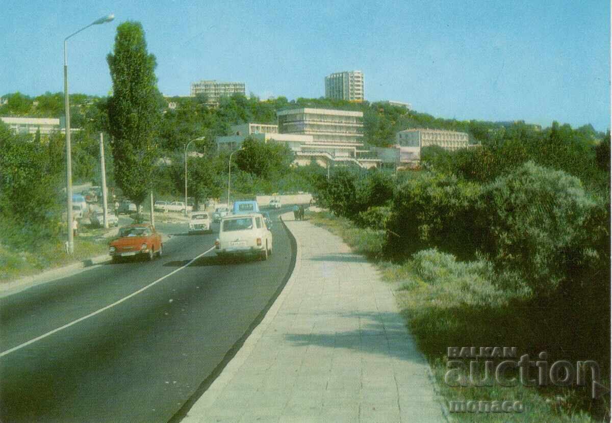 Παλιά καρτ ποστάλ - Χρυσή Άμμος, στάση "Ζουρναλίστας"