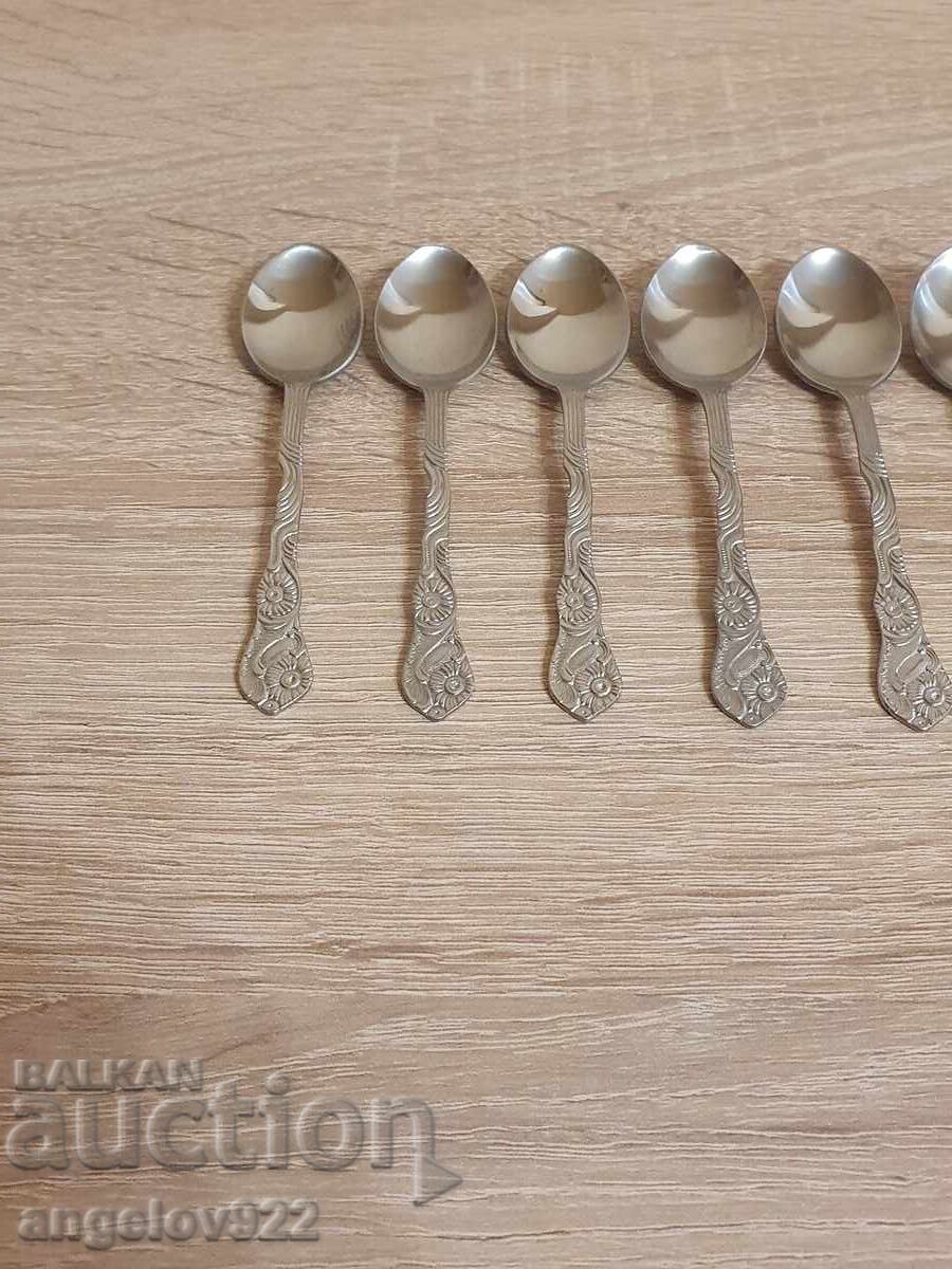 8 coffee spoons with markings!!! with price 6.50 BGN | € 3.32 8 coffee spoons with markings!!! with price 6.50 BGN | € 3.32