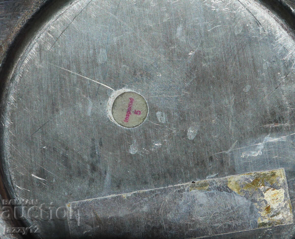 Old silver-plated tray / serving dish - 7