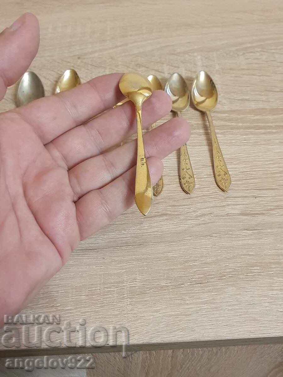 Delivery of 7 gold-plated coffee spoons!!! Delivery of 7 gold-plated coffee spoons!!!