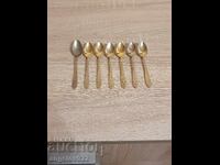 7 gold-plated coffee spoons!!!