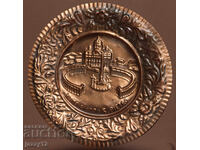 Copper panel plate wall decoration Rome, St. Peter's Square