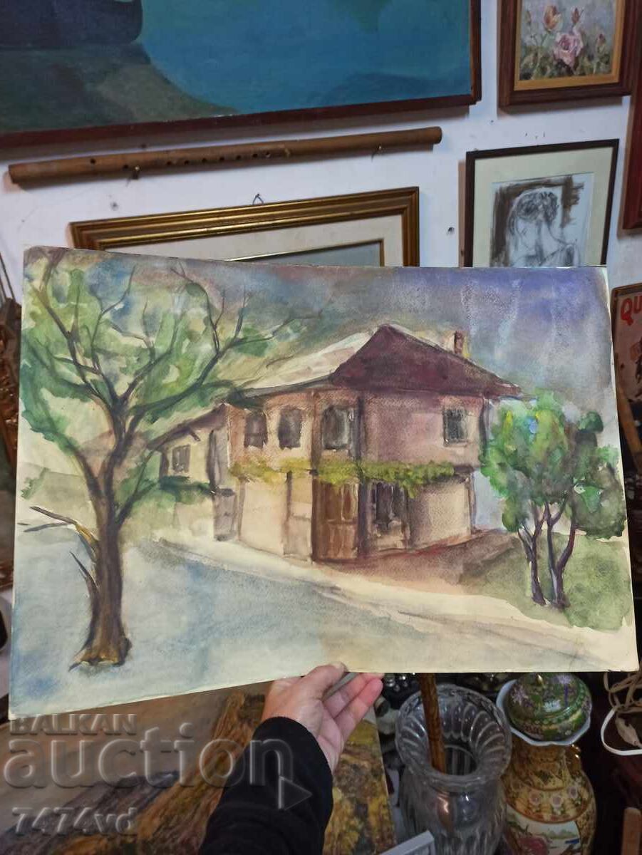 VECHI ACVAREL BULGĂRESC VECHI ACVAREL BULGĂRESC