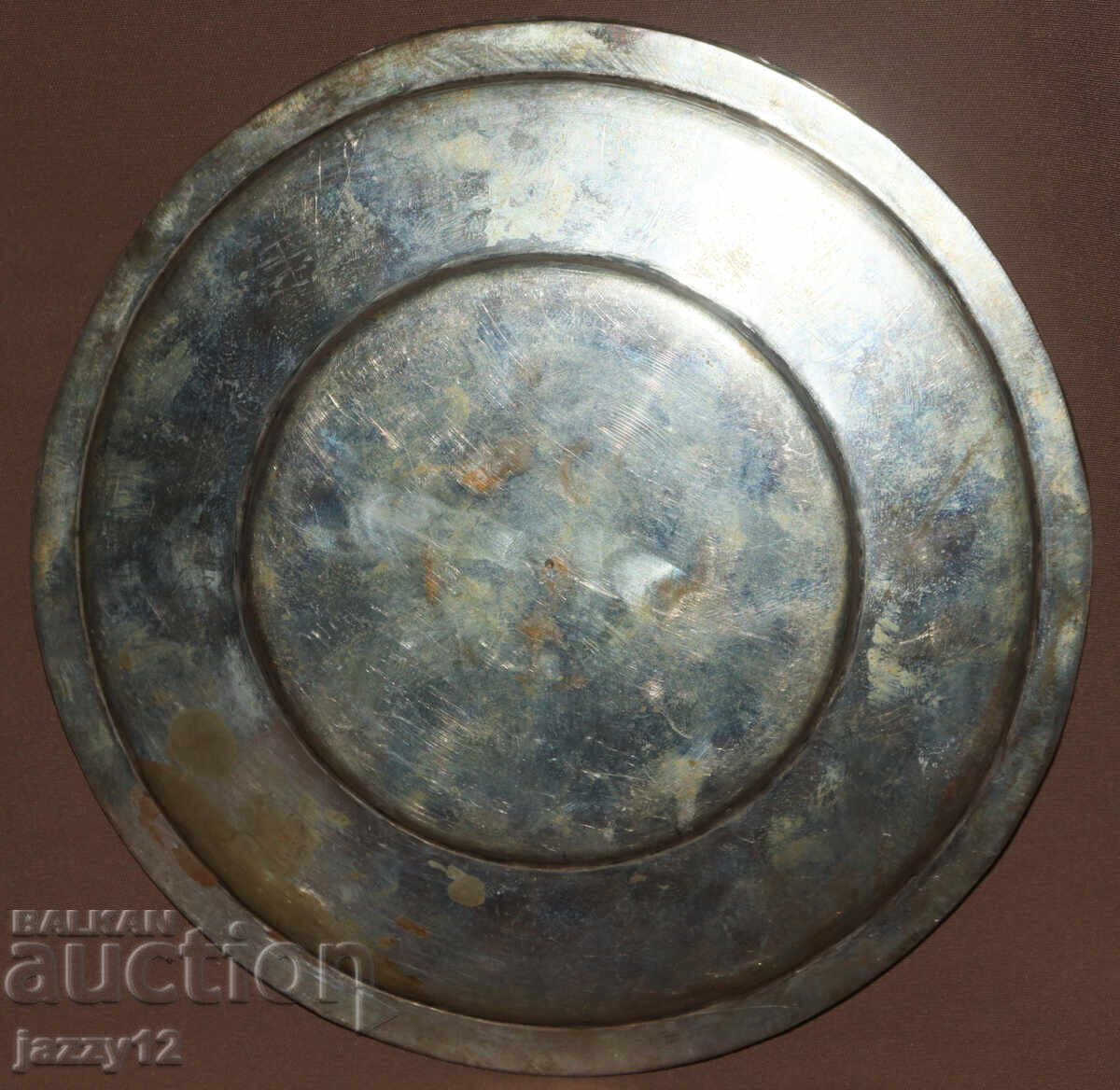 Silver-plated decorative plate with figurative motifs - 7