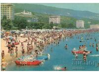 Παλιά καρτ ποστάλ - Χρυσή Ακτή, Η παραλία