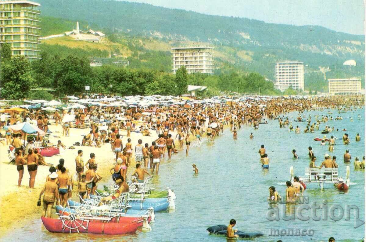 Old postcard - Golden Sands, The Beach Old postcard - Golden Sands, The Beach