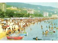 Παλιά καρτ ποστάλ - Χρυσή Ακτή, Η παραλία