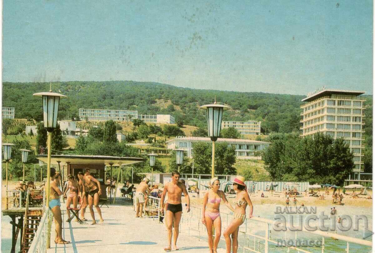 Carte poștală veche - Nisipurile de Aur, Podul