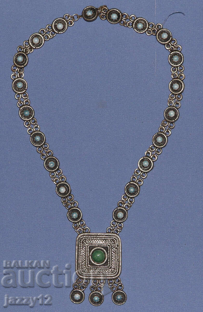 Old silver necklace with price 250.00 BGN | € 127.82