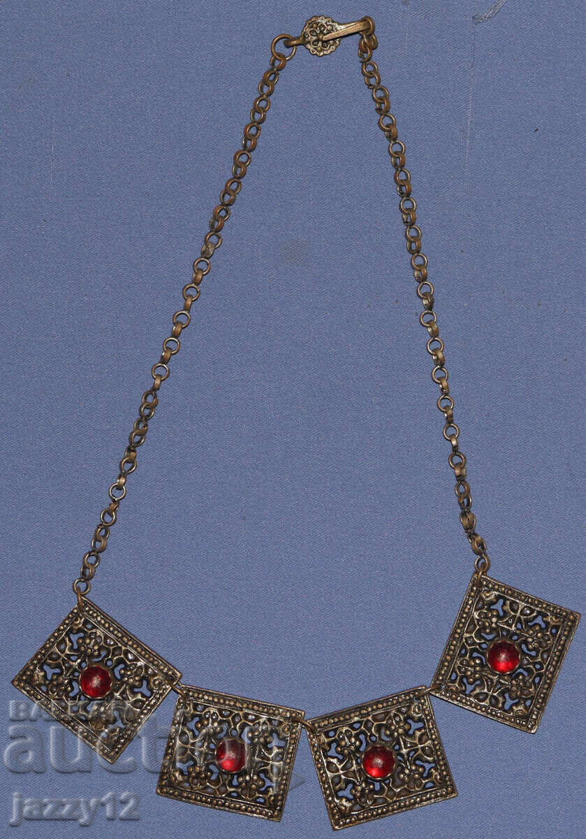 Old silver necklace jewelry