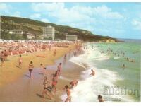 Παλιά καρτ ποστάλ - Χρυσή Ακτή, Η παραλία