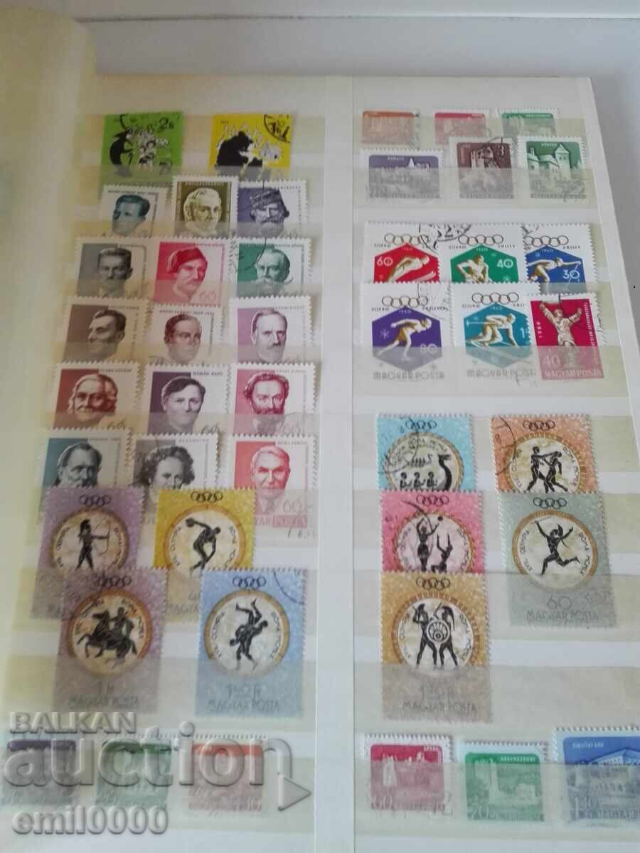 Auction  Large album, binder with postage stamps