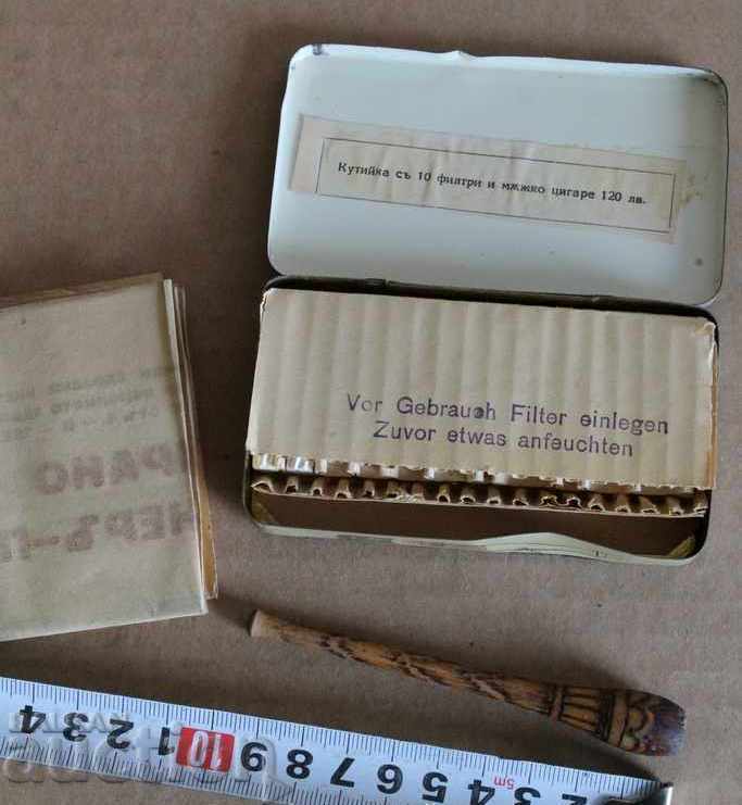 CUTIE DE ȚIGĂRI PIROGRAFATE DIN LEMN IMPERIAL CU FILTRE ȘI TUTUN - 5